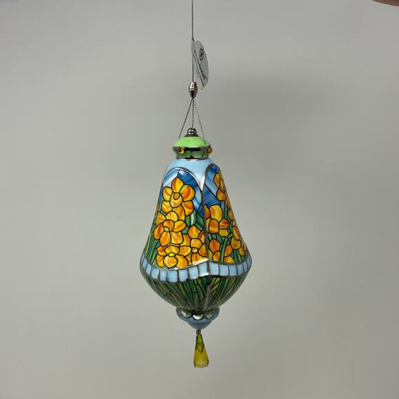 Bradford Editions Era of Louis Tiffany Heirloom Porcelain Ornaments #14 set of 3 - Picture 6 of 8